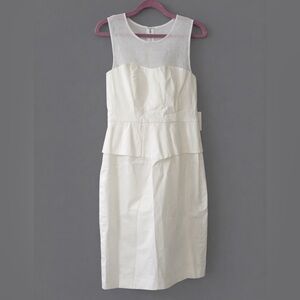 Calvin Klein Peplum Y2K Mesh Top Dress NWT